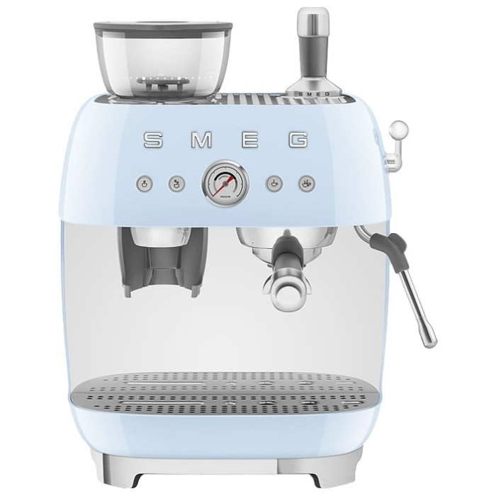 Кофемашина Smeg EGF03PBEU кофе машина, пастельная голубая голубой