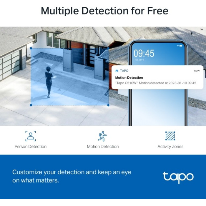TP-LINK камера видеонаблюдения Tapo C510W, 3 расширение 2304x1296