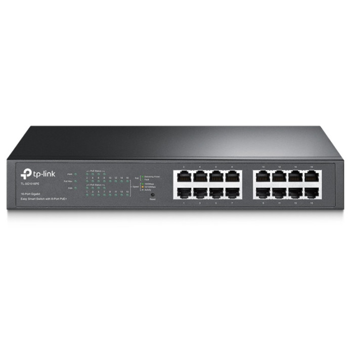 Коммутатор TP-Link/TL-SG1016PE 8GPoE+ 150Wt/16 port/10/100/1000