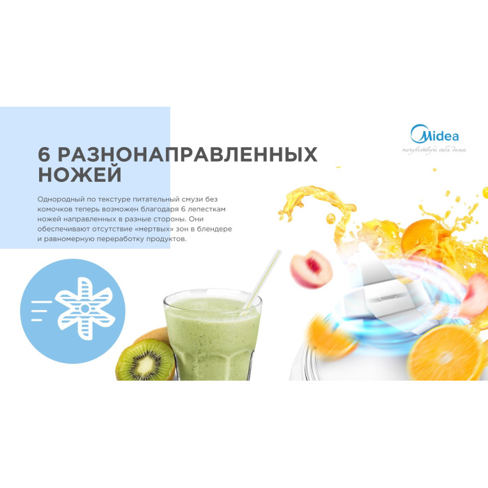 Midea MJ-BL5001AW черный, серебристый