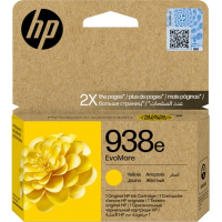 938e EvoMore Yellow Original Ink Cartridge for OfficeJet Pro 9730/9720, up to 1650 pages.