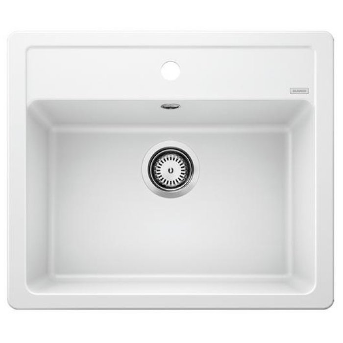 Blanco 527086 мягкий белый накладная 58.5х50х19 см, искусственный камень