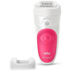 Эпилятор Braun Silk-épil 5 5-500, сухая/влажная эпиляция, 1 насадка и подсветка SmartLight, розовый