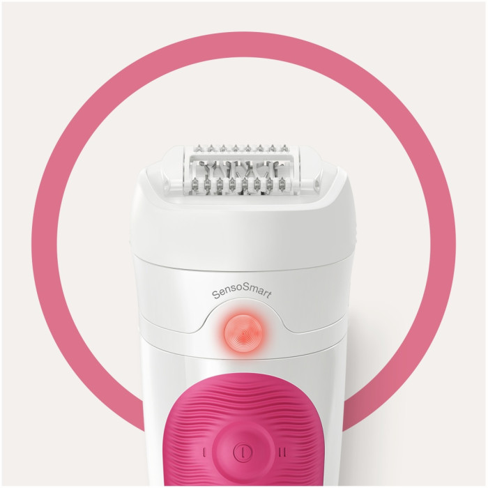 Эпилятор Braun Silk-épil 5 5-500, сухая/влажная эпиляция, 1 насадка и подсветка SmartLight, розовый