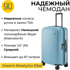 Xiaomi NinetyGo Elbe Luggage 24 65л голубой