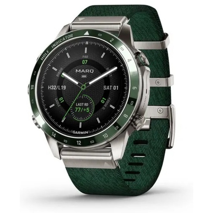 Garmin MARQ Golfer Gen 2 серебристый-зеленый-зеленый