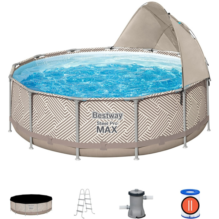 Бассейн каркасный Bestway 561FY, 396x396x107 см