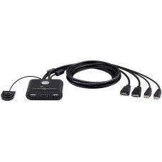 KVM-переключатель ATEN HDMI - USB 2.0 A 1.2 м CS22HF-AT