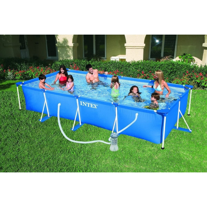 Бассейн каркасный Intex Rectangular Frame Pool 28274NP, 450x220x84 см