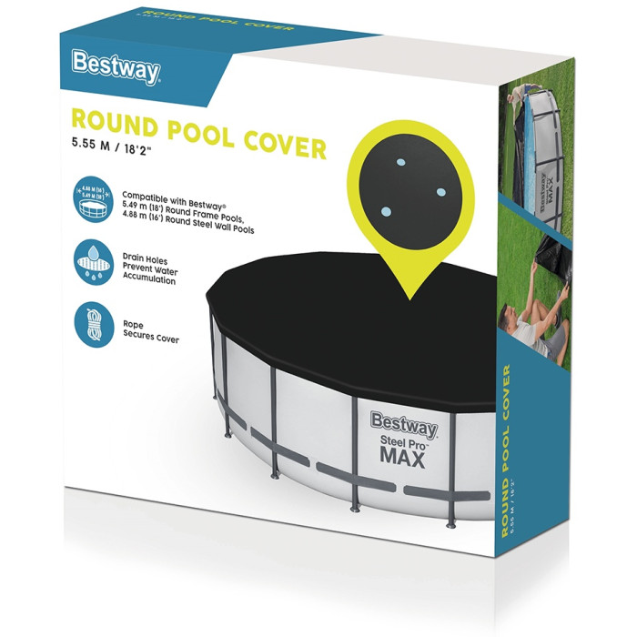 Тент Bestway 58039, тип бассейна: каркасный, стационарный, 549x549 см