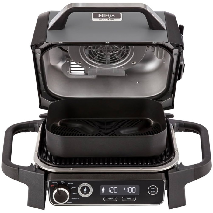 Электрогриль NINJA KITCHEN Woodfire Electric BBQ Grill & Smoker OG701EU
