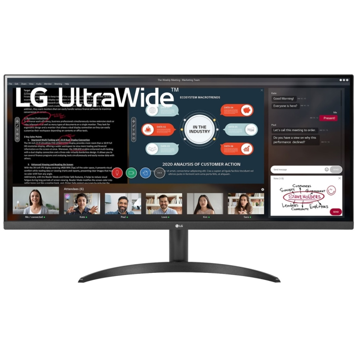 LG 34WP500-B черный