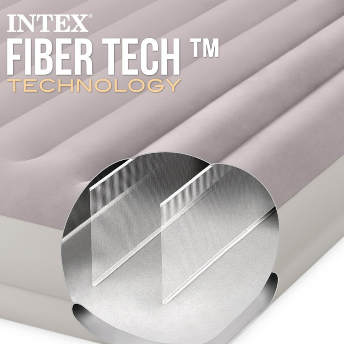 Матрас Intex Prestige Mid-Rise 64179, 203x152x30 см, насос внешний электрический