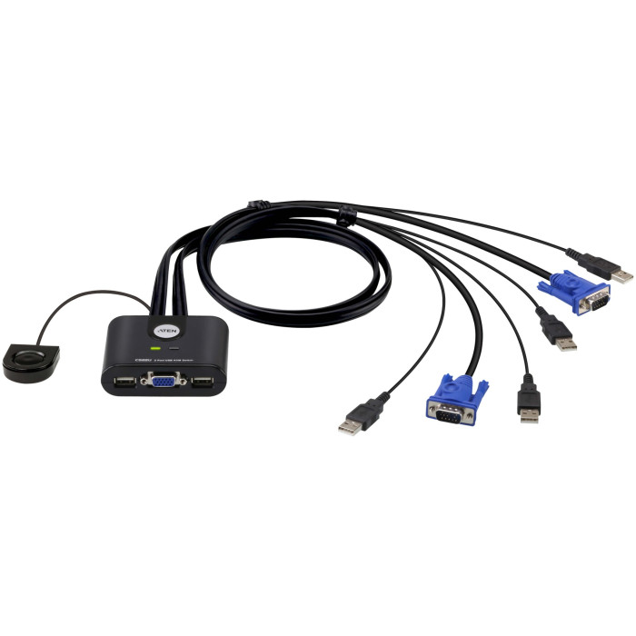 KVM-переключатель ATEN VGA - USB 2.0 A 1.8 м CS22U-AT