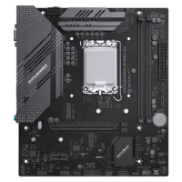 Материнская плата MaxSun Challenger B760M D5 WIFI, LGA1700, 2xDDR5, 3xSATA, 2xM.2, HDMI+VGA, mATX