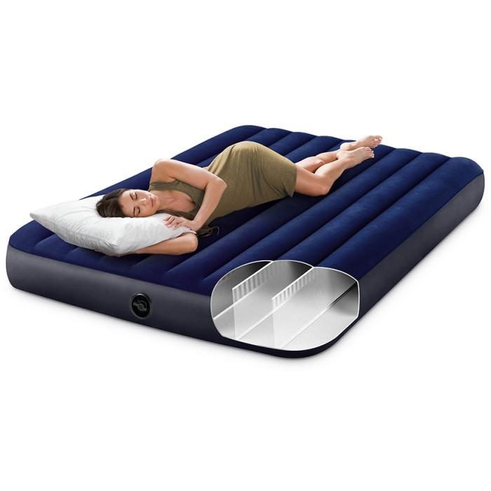 Матрас Intex Dura-Beam Classic 64765, 203x152x25 см, насос внешний