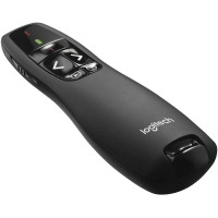 Презентер Logitech R400 (черный, 2.4 GHz, 2 батареи типа AAA, футляр для переноски) (M/N: R-R0008 / C-U0014)