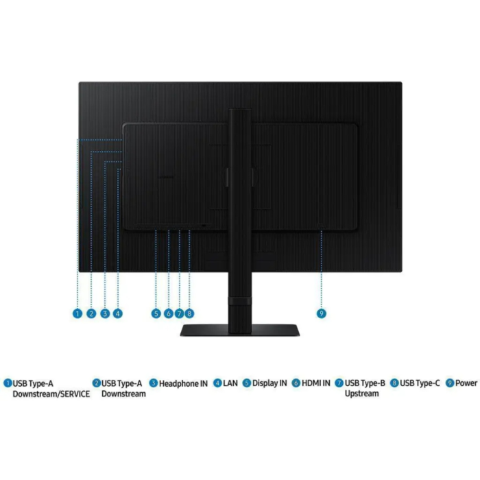 27" Samsung ViewFinity S8 LS27D804UAIXCI черный
