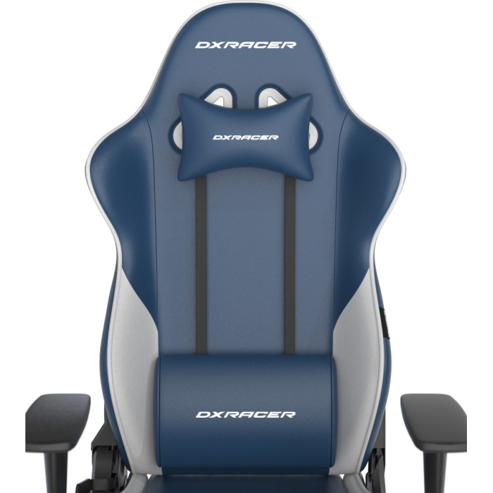 Игровое кресло DXRacer GC/GN23/BW, белый, темно-синий