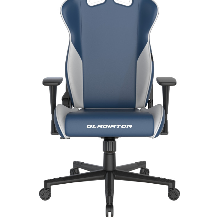 Игровое кресло DXRacer GC/GN23/BW, белый, темно-синий