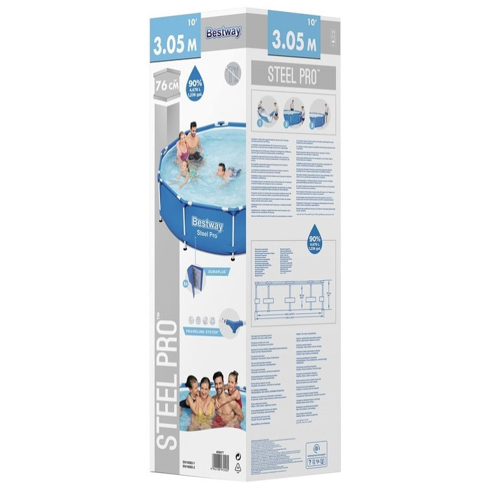 Бассейн каркасный Bestway 56677, 305x76 см