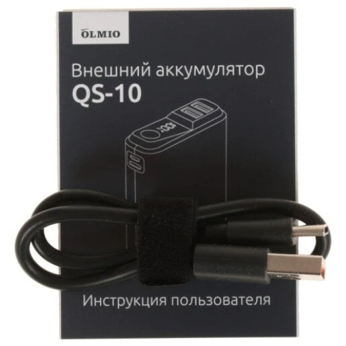 OLMIO QS-10 10000 мАч зеленый