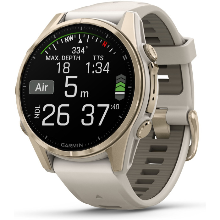 Garmin Fenix 8 43 мм золотистый-бежевый