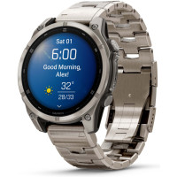 Garmin Fenix 8 47 мм серебристый-серый