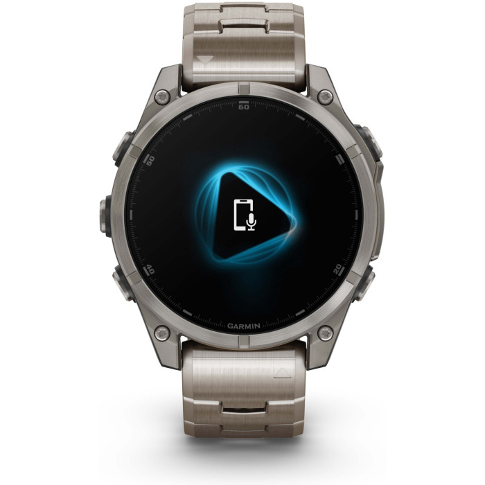 Garmin Fenix 8 47 мм серебристый-серый