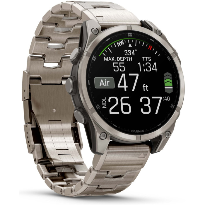 Garmin Fenix 8 47 мм серебристый-серый