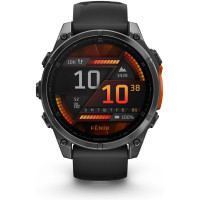 Garmin Fenix 8 47 мм черно-оранжевый