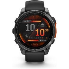 Garmin Fenix 8 47 мм черно-оранжевый