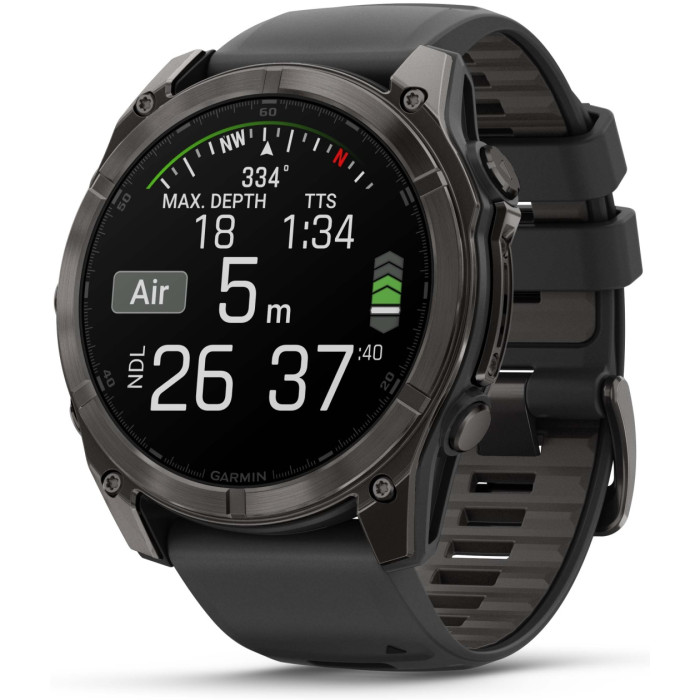 Garmin Fenix 8 51 мм черно-серый