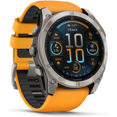 Garmin Fenix 8 51 мм серебристый-оранжевый