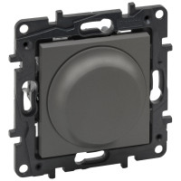 Поворотный диммер Legrand NILOE STEP 863452, сталь