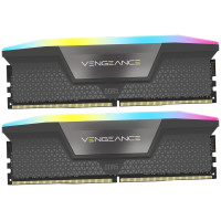 CORSAIR VENGEANCE RGB DDR5 32GB (2x16GB) DDR5 6000 CL36-44-44-96 1.4V AMD EXPO Memory - Grey, 0840006679653