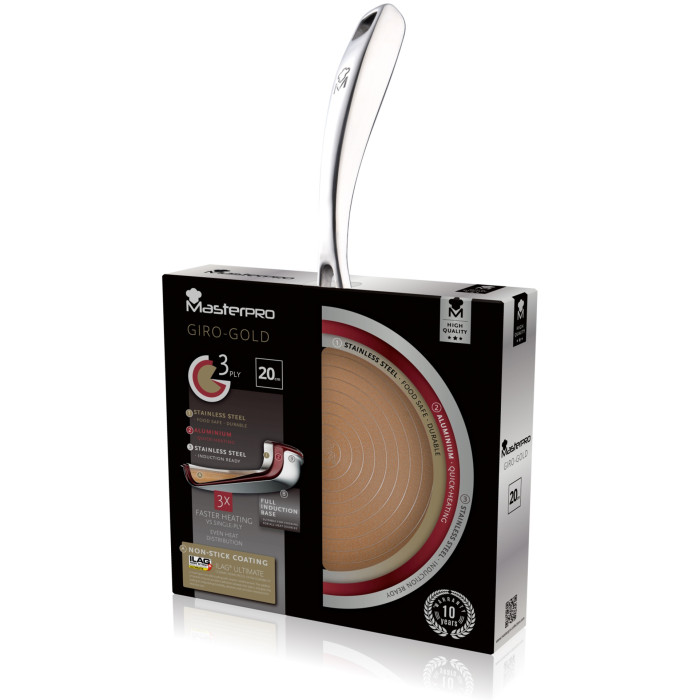 Сковорода универсальная Bergner Giro-Gold Masterpro BGMP-2114 20 см