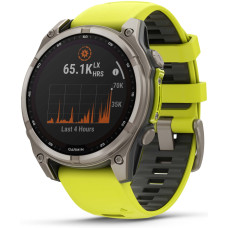 Garmin Fenix 8 Solar 47 мм серебристый-желтый