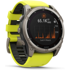 Garmin Fenix 8 Solar 51 мм серебристый-желтый