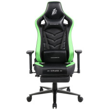 Игровое кресло 1STPLAYER DK1 PRO-FR-BKGE, черный, зеленый