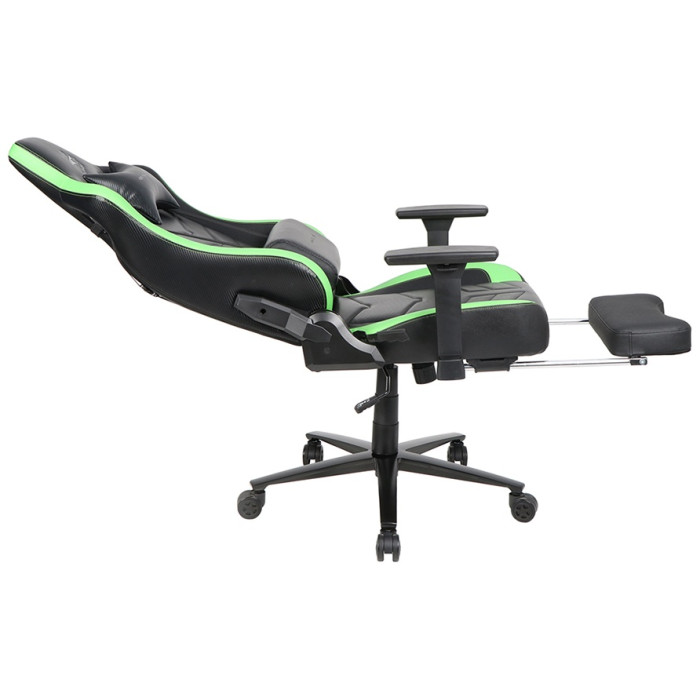 Игровое кресло 1STPLAYER DK1 PRO-FR-BKGE, черный, зеленый