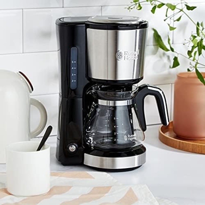 Кофеварка Russell Hobbs 24210-56 серебристый, черный