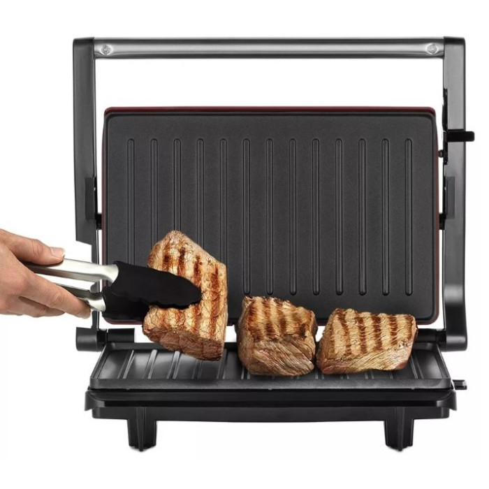 Сэндвичница Kitfort КТ-3639 черный, бордовый