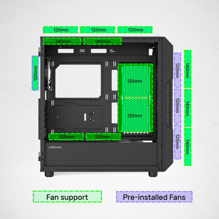 Zalman I3 Neo ARGB V2 черный