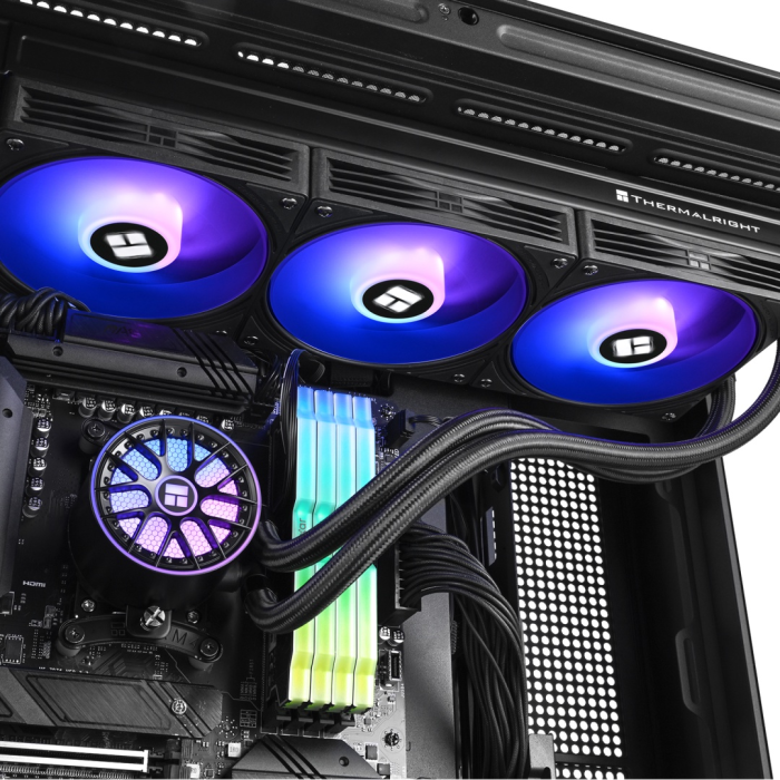 Водоблок Thermalright Aqua Elite 360 ARGB BLACK V6 черный