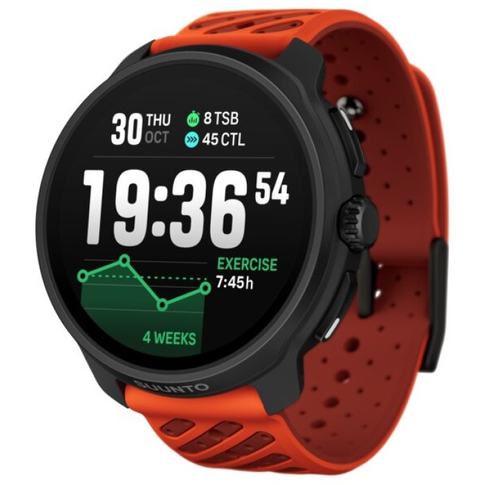 Suunto RACE 2 CORAL 49 мм черный-оранжевый