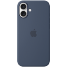 iPhone 16 Plus Silicone Case with MagSafe - Denim,Model A3314<br>