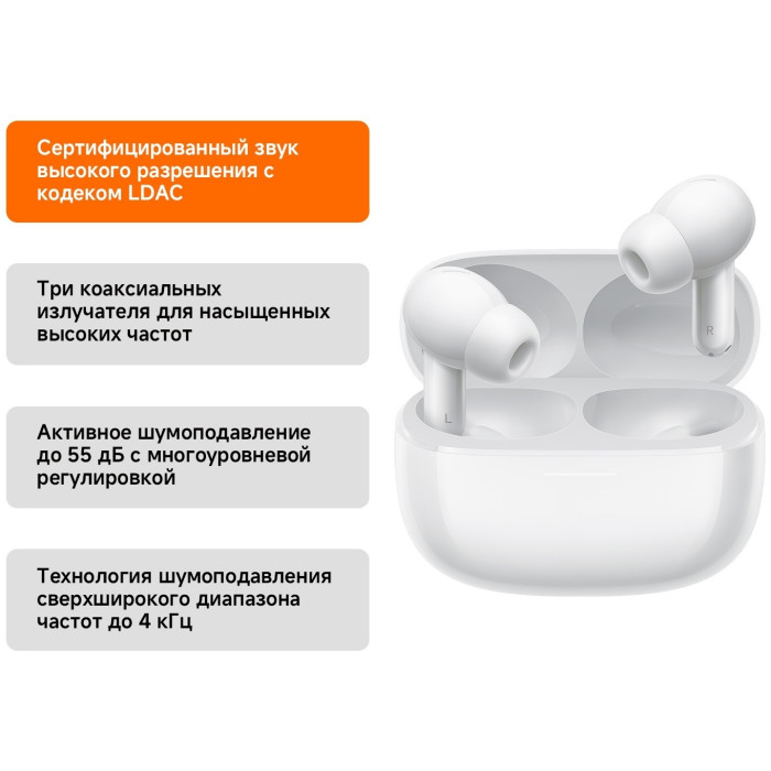 Xiaomi Redmi Buds 6 Pro белый