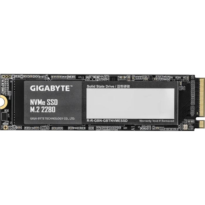 Твердотельный накопитель SSD 512Gb, PCIe3.0x4, GIGABYTE G3NVME512G, M.2 2280, NVMe1.3, R1900/W1200