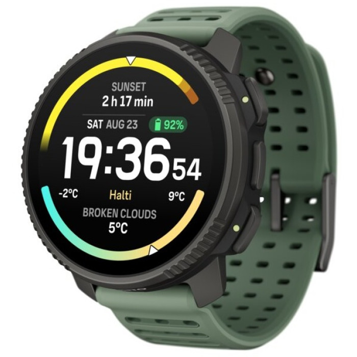 Suunto VERTICAL 2 TITANIUM 49 мм черный-зеленый